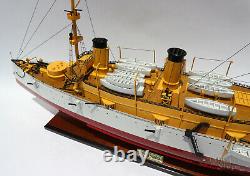 USS Olympia Protected Cruiser Handmade Wooden Ship Model 40 Scale 1100