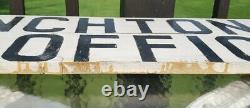 VINTAGE BRANCHTON PENNA POST OFFICE 16021 WOOD SIGN approx 72 x 10 7/8