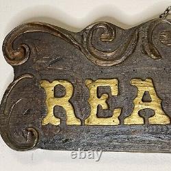 VTG Hand Made Wooden Realtor Sign Made In USA Cottagecore Farmhouse Rustic