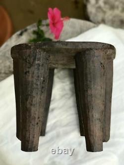 Vintage African Handmade Wooden Nupe Stool