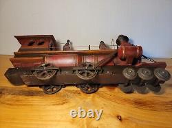 Vintage Handmade Wooden Train 26 X 14 X 8