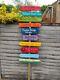WOOD SIGNPOST Large wooden Personalized Garden Hawaii decor GIFT Tiki Tropical