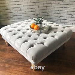 W I N T E R S A L E Amazing Deep Buttoned Footstool Fast Free Uk Delivery
