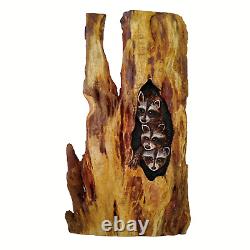 Wall Wooden Hanging Hand Decor Sign Plaque Made Vintage Art Handmade Carved Wood