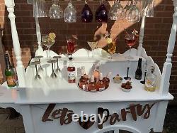 Wedding Candy Cart Prosecco Champagne Cart Bar Portable Fully Collapsible Mobile