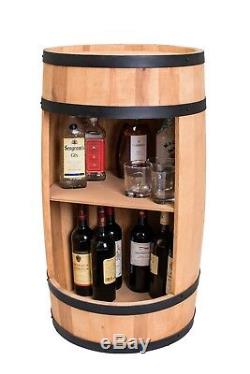 Wooden Barrel, Barrel Bar, minibar 81cm, Wine cabinet, whisky bar, Manufacturer