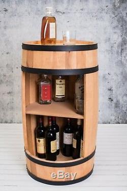 Wooden Barrel, Barrel Bar, minibar 81cm, Wine cabinet, whisky bar, Manufacturer