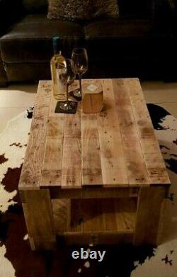 Wooden Coffee Table, Reclaimed Pallet, Rustic Decor, Handmade