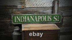 Wooden Custom Street Sign Rustic Hand Made Vintage Wooden Sign