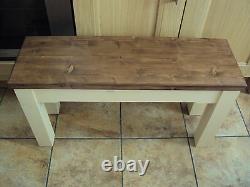 Wooden Farmhouse Handmade Kitchen Dining Bench Sturdy And Solid