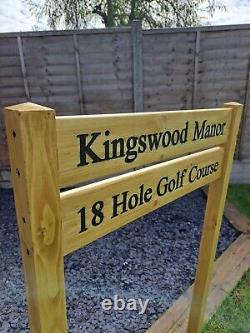Wooden Freestanding Personalised House Sign / Ladder Sign