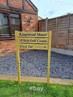 Wooden Freestanding Personalised Sign / Ladder Sign