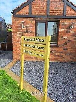 Wooden Freestanding Personalised Sign / Ladder Sign