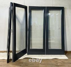 Wooden Grey Bi Folding Doors-bifolds-folds-hardwood-handmade-bespoke-anthracite