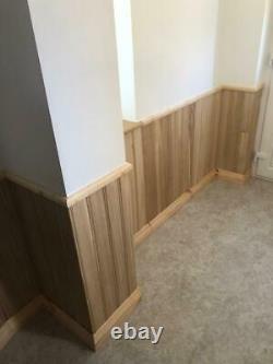 Wooden Grooved Beaded Panels Wall Panelling Tongue and Groove Cladding Sheets