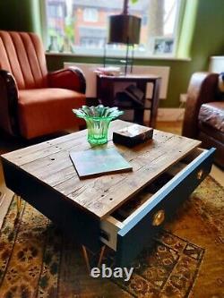 Wooden Handmade Coffee Table with storage