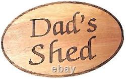Wooden House Gate Sign Plaque Personalised Custom Engraved With Name & Number