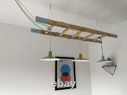 Wooden Ladder Multi Drop Pendant Lighting, For Dining Table