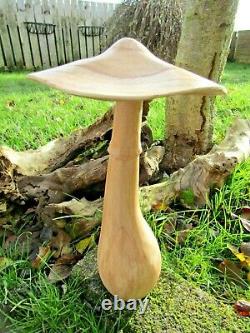 Wooden Mushroom Toadstool Carving Fair Trade Hand Carved Made Sculpture Ornament