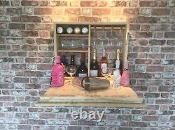 Wooden Outside Wall Hung Bar. Ideal For Beer, Wine and Gin