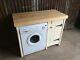 Wooden Pine Kitchen Cupboard Unit Appliance Gap Cover Housing Utility Room