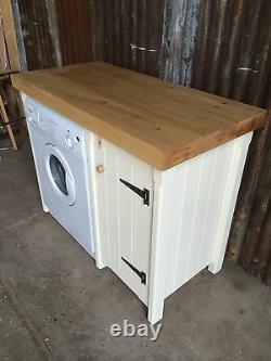 Wooden Pine Kitchen Cupboard Unit Appliance Gap Utility Room In Any Colour
