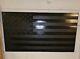 Wooden Rustic American Flag Handmade Blacked Out