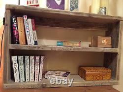 Wooden Rustic Reclaimed Wood Shelving Unit Bookshelf Handmade Storage Solid