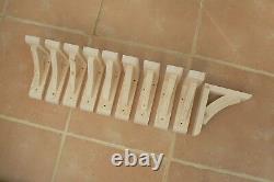 Wooden Shelf Brackets x 10 (Ideal for 6 7 Shelves)
