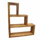 Wooden Shelving Unit Storage 3 Tier Reclaimed Timber Style Solid Wood Furniture
