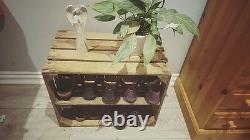 Wooden Shoe Rack Pack Of 10 Handmade Vintage Style Cottage Storage Apple Crate