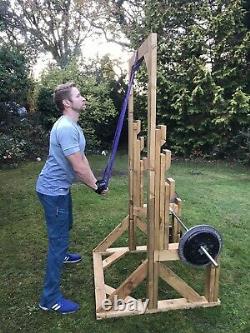 Wooden Squat With Chest Press Rack