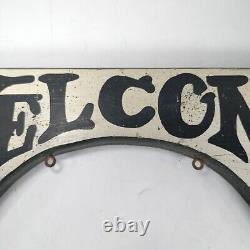 Wooden Welcome Sign With 12 Interchangeable Holiday Seasonal 16x9 Wood Plaques