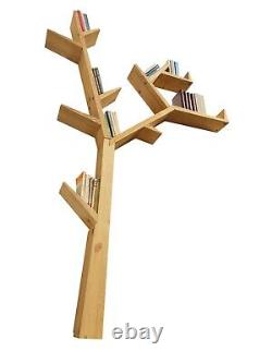 Wooden shelf tree-shaped, bookcase, small tree