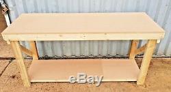 Work Bench MDF Top 18mm Industrial Wooden Garage Heavy Duty Handmade Table